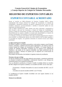 REGISTRO DE EXPERTOS CONTABLES EXPERTO CONTABLE