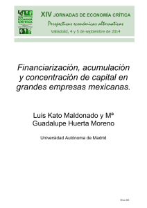 Financiarización, acumulación y concentración de capital en