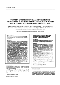 reacciones ai)versas medicamentosas a partir del