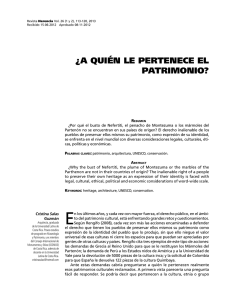 ¿A quién le pertenece el pAtrimonio?