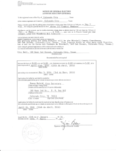 notice of general election (aviso de eleccion general)