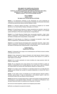 Reglamento de Comités Ejecutivos - Comisión Nacional Jurisdiccional