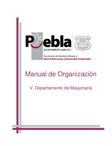 Manual de Organización - Ayuntamiento de Puebla