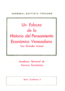 Un Esbozo Historia del Pensamiento Económico Venezolano