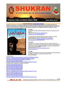 Noticias Sáhara Enero 2008