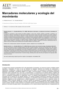 Marcadores moleculares y ecología del movimiento
