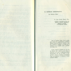 EL CONTRATO ADMINISTRATIVO: Sus directticﬁs básicas Dr. jorge