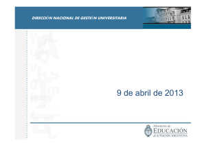 dirección nacional de gestión universitaria