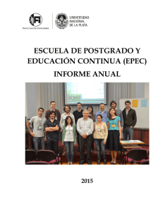 Epec-informe anual - Facultad de Ingeniería