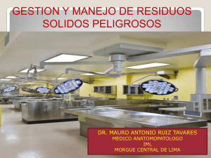 GESTION Y MANEJO DE RESIDUOS SOLIDOS PELIGROSOS