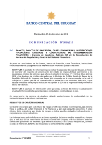 2014/210 - Banco Central del Uruguay