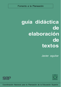 Guía Didáctica de Elaboración de Textos.