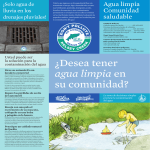 ¿Desea tener agua limpia en su comunidad?