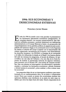1994: sus economías y deseconomías externas