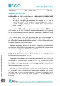 Orde do 22 de maio de 2015 - Colegio La Grande Obra de Atocha