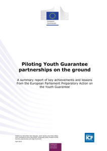 Piloting Youth Guarantee partnerships on the ground