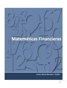 Amortización y Capitalización - Curso Matemáticas Financieras