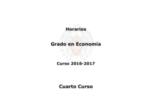 Grado en Economía Cuarto Curso