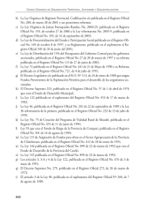 b) La Ley Orgánica de Régimen Provincial, Codificación s/n