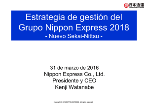 Estrategia de gestión del Grupo Nippon Express 2018