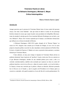 Victoriano Huerta en obras de Belisario