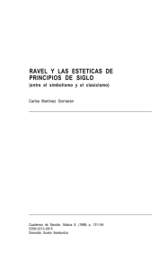 Ravel y las estéticas de principios de siglo : (entre el simbolismo y el