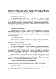 ordenanza fiscal obras - Ayuntamiento de Moguer