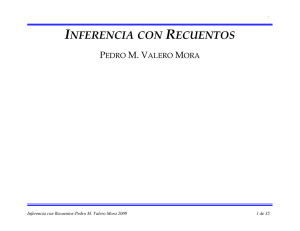 INFERENCIA CON RECUENTOS