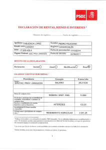 DECLARACIÓN DE RENTAS, BIENES E INTERESES 1