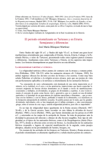 pdf El periodo orientalizante en Tartessos y en Etruria. Semejanzas