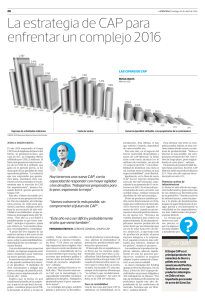 La estrategia de CAP para enfrentar un complejo 2016