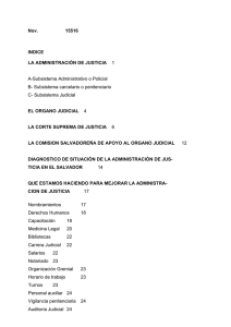 Nov. 15516 INDICE LA ADMINISTRACIÓN DE JUSTICIA 1 A