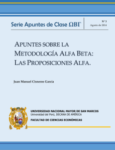 Serie Apuntes de Clase ΩΒΓ - Facultad de Ciencias Económicas