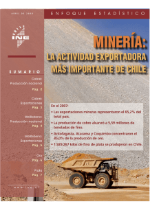 Minería - Instituto Nacional de Estadísticas