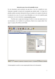 Instructivo para el uso de la plantilla de tesis