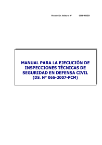 manual para la ejecución de inspecciones técnicas de