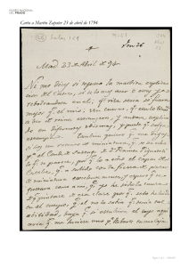 Carta a MartÃ n Zapater 23 de abril de 1794