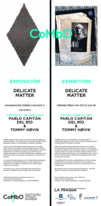 exposición delicate matter exhibition delicate matter