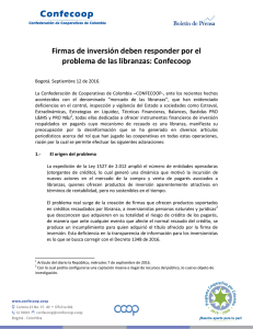 Firmas de inversión deben responder por el problema de las