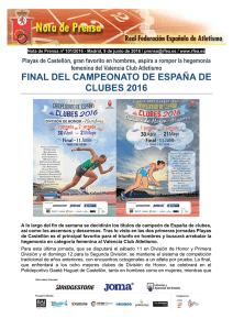 FINAL DEL CAMPEONATO DE ESPAÑA DE CLUBES 2016