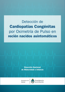 Detección de Cardiopatías Congénitas por Oximetría de Pulso en