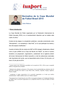 normativa de la copa mundial de fútbol brasil 2014