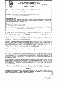 Resolución No. 034 de 2015 - Universidad de Cundinamarca