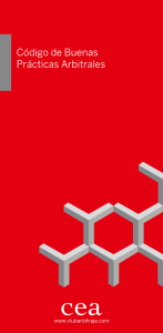 Código de Buenas Prácticas Arbitrales
