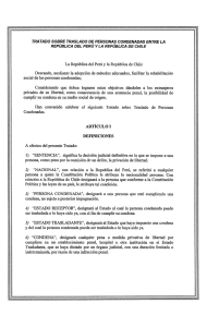 TRATADO SOBRE TRASLADO DE, PERSONA`S CONDENADAS