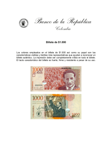 Billete de $1.000 - Banco de la República