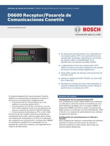 D6600 Receptor/Pasarela de Comunicaciones Conettix