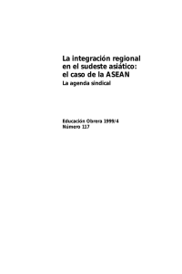 La integración regional en el sudeste asiático: el caso de la ASEAN