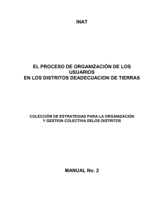 2. el proceso de organización de los usuarios