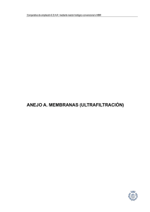 ANEJO A. MEMBRANAS (ULTRAFILTRACIÓN)